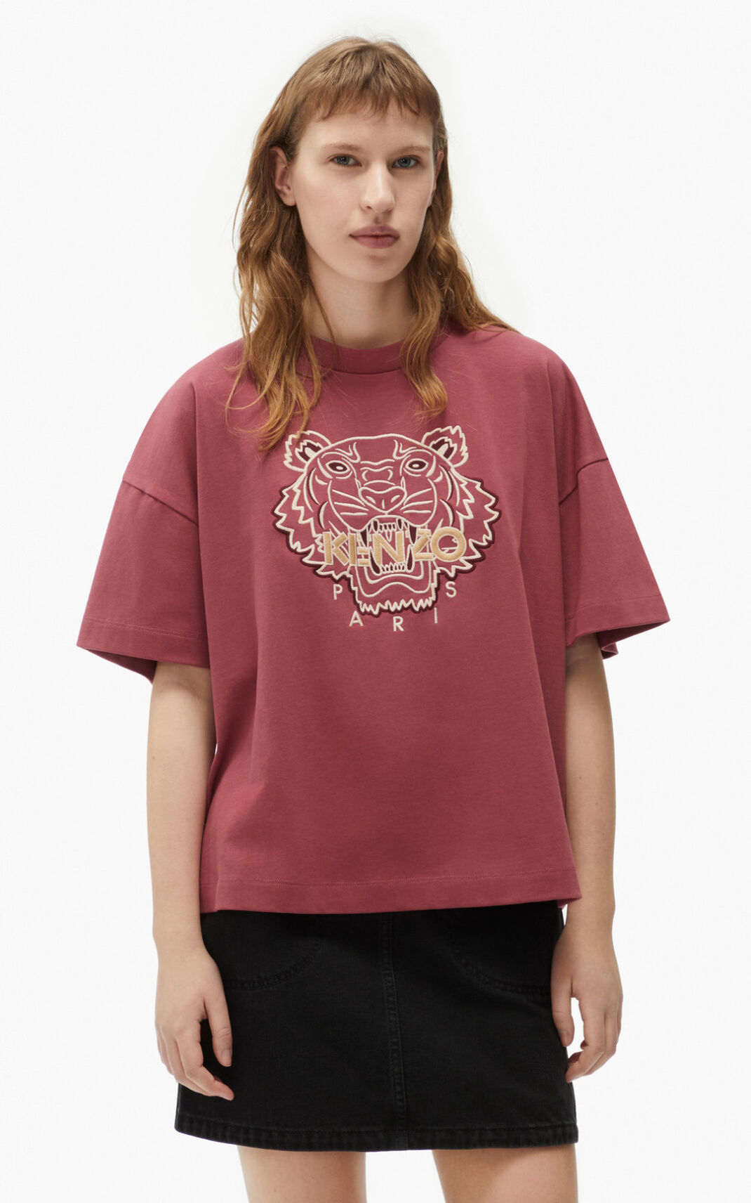 Kenzo Tiger boxy T Shirt Dam | 96813-VRNP